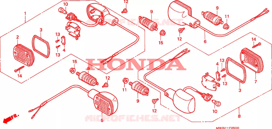 KNIPPERLICHT Honda MOTO 750 CB 2002  CB750F21