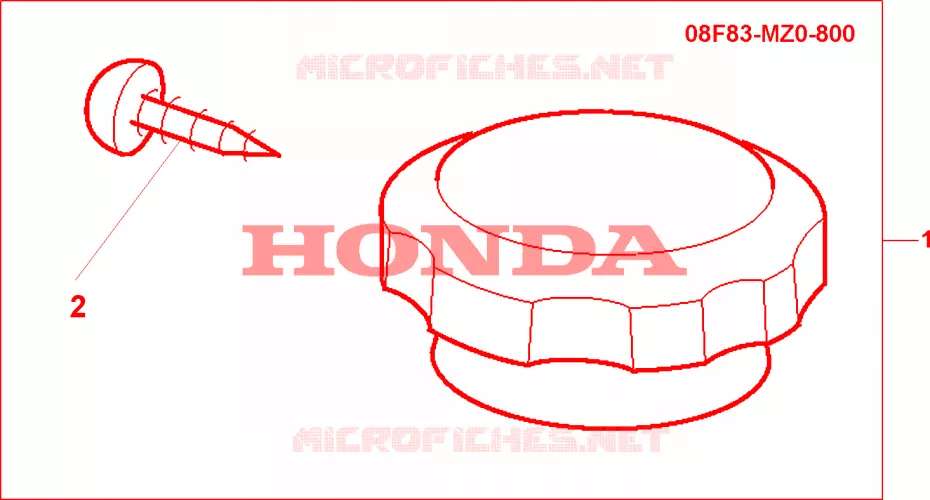 CHRM RADIATOR CAP Honda MOTO 1500 GOLD-WING 2002  GL1500CD2