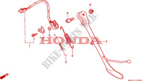 ZIJDE STANDAARD voor Honda VALKYRIE 1500 F6C 1997