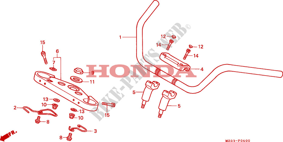 HENDEL PIJP/BOVENSTE BRUG voor Honda 1500 F6C 1997