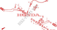 REMPEDAAL/WISSEL PEDAAL voor Honda CBR 1000 DUAL CBS 1997