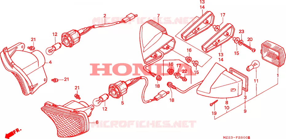 KNIPPERLICHT Honda MOTO 1000 CBR 1998  CBR1000FV