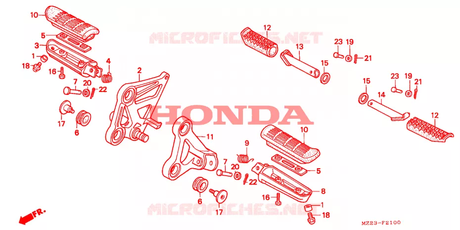 OPSTAP Honda MOTO 1000 CBR 1998  CBR1000FV