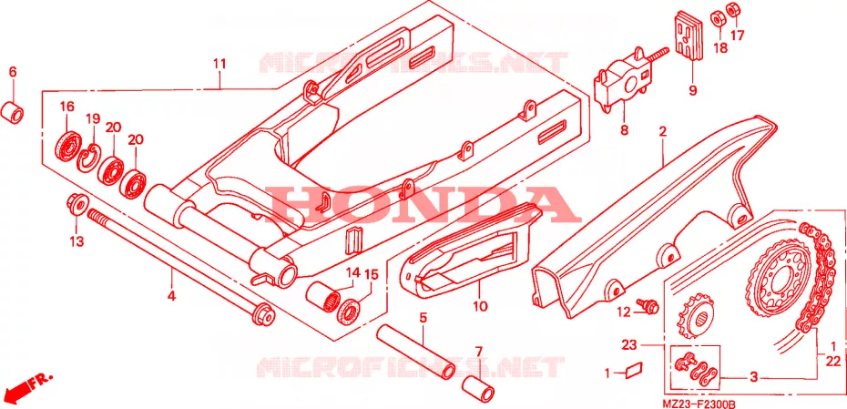 ZWAAI-ARM Honda MOTO 1000 CBR 2000  CBR1000FX