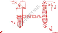ACHTER KUSSEN voor Honda GL 1500 GOLD WING SE 20th aniversary 1995