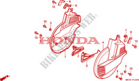 VOOR WIEL AFDEKKING voor Honda GL 1500 GOLD WING SE 20th aniversary 1995