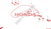 VOOR STROOMLIJNKAP voor Honda SHADOW 750 1994