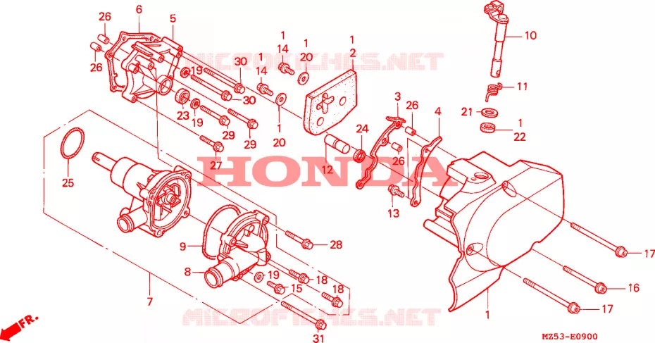 WATERPOMP Honda MOTO 750 VF 1995  VF750CS