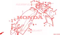 ACHTER STROOMLIJNKAP voor Honda NTV 650 1996