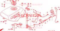 BRANDSTOF TANK voor Honda NTV 650 1996