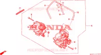 CARBURATEUR(MONT.) voor Honda NTV 650 1996