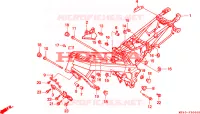 FRAME CHASSIS voor Honda NTV 650 1996