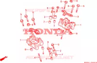 NOKAS HOUDER voor Honda NTV 650 1996