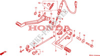 PEDAAL voor Honda NTV 650 REVERE 34CV 1997