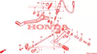 PEDAAL voor Honda NTV 650 1996