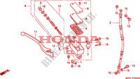 VOORREM HOOFDCILINDER voor Honda NTV 650 50HP 1996