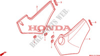 ZIJ AFDEKKING voor Honda NTV 650 1997