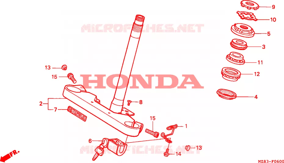 STURING STANG Honda MOTO 400 STEED 1995  NV400CS