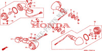 KNIPPERLICHT(2) voor Honda VLX SHADOW 600 2 TONE 1999