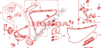 ZIJ AFDEKKING voor Honda VLX SHADOW 600 2 TONE 1999