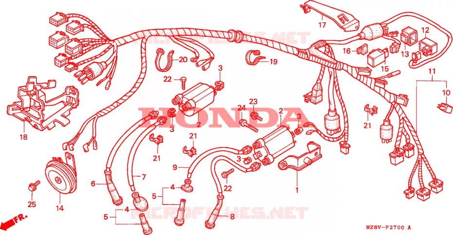 BEDRADINGSBUNDEL Honda MOTO 600 SHADOW 1997  VT600CDV
