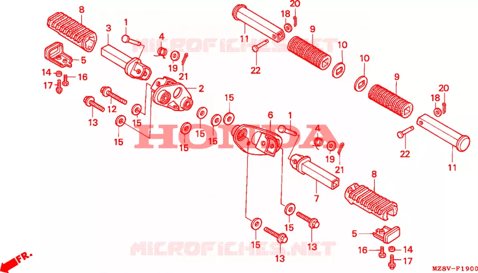 OPSTAP(1) Honda MOTO 600 SHADOW 1997  VT600CDV