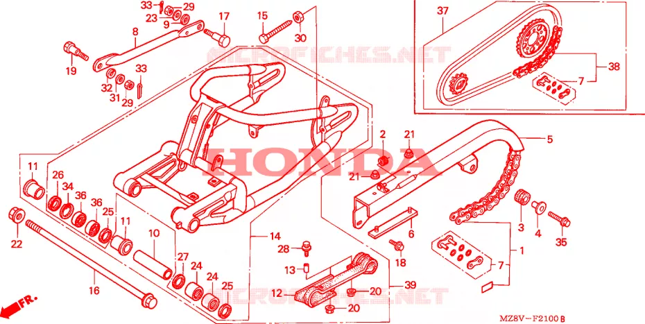 ZWAAI-ARM Honda MOTO 600 SHADOW 1998  VT600CDW