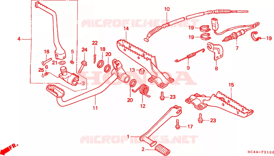 OPSTAP Honda ATV 300 FOURTRAX 1994  TRX300FWR