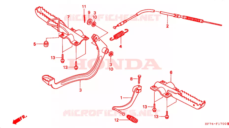 OPSTAP Honda ATV 90 FOURTRAX 1994  TRX90R