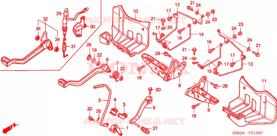 OPSTAP Honda ATV 300 FOURTRAX 2006  TRX300EX6