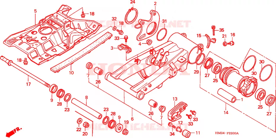 ZWAAI-ARM Honda ATV 300 FOURTRAX 2000  TRX300EXY