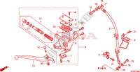 VOOR REM HOOFD CILINDER(NHX110WHA) voor Honda LEAD 110 2012
