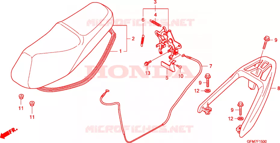 ZITTING Honda SCOOTER 110 LEAD 2012  NHX110WHA