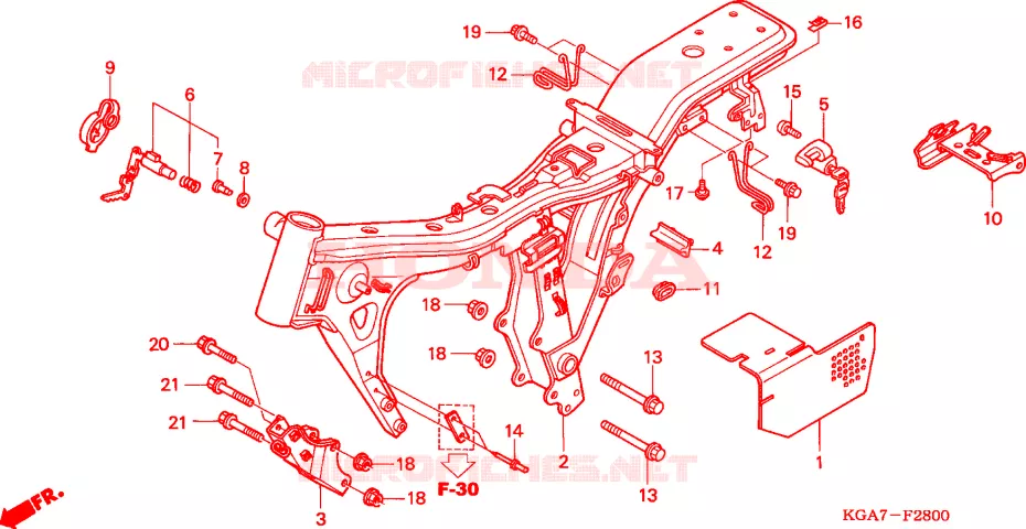 FRAME CHASSIS Honda MOTO 125 CG 2004  CG125ES4