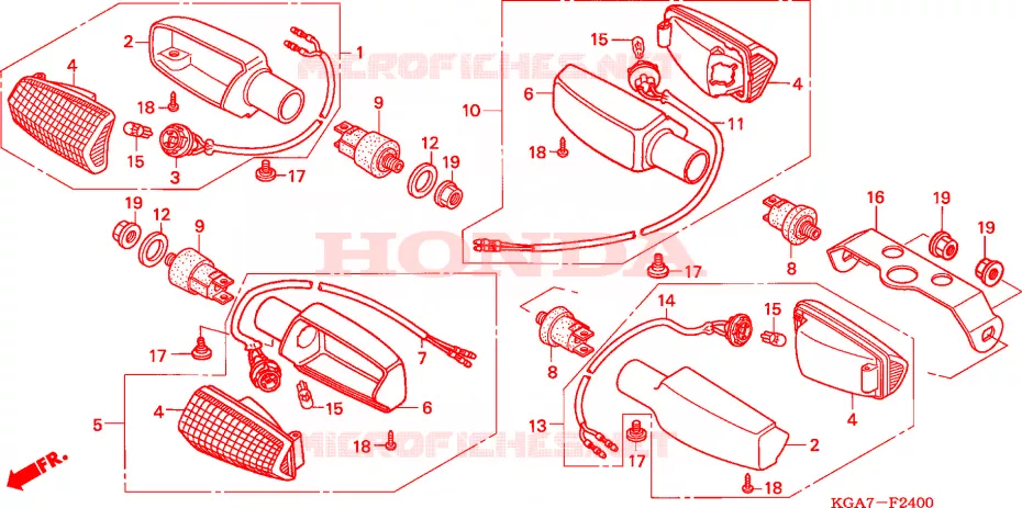 KNIPPERLICHT Honda MOTO 125 CG 2007  CG125ES7