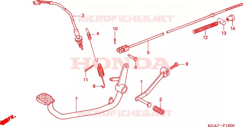 PEDAAL Honda MOTO 125 CG 2005  CG125ES4