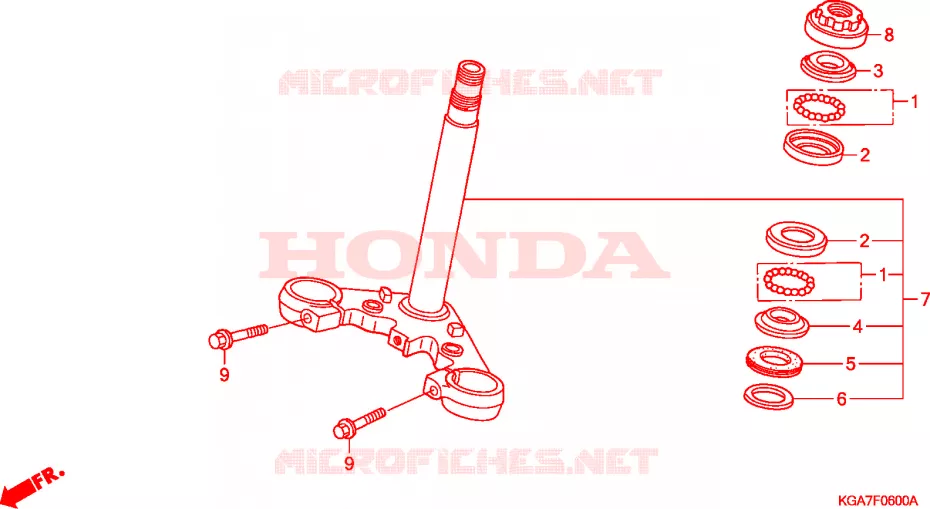 STURING STANG Honda MOTO 125 CG 2007  CG125ES7