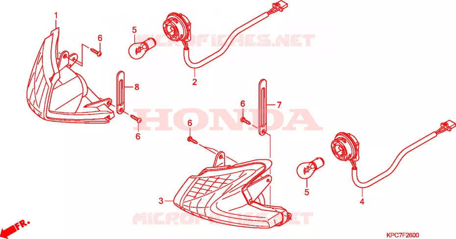 KNIPPERLICHT Honda MOTO 125 VARADERO 2010  XL125VA_3E