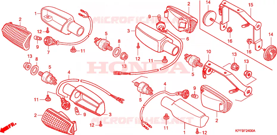 KNIPPERLICHT Honda MOTO 250 CBF 2005  CBF2504