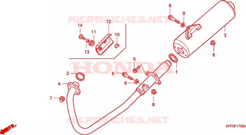 UITLAATDEMPER Honda MOTO 250 CBF 2004  CBF2504
