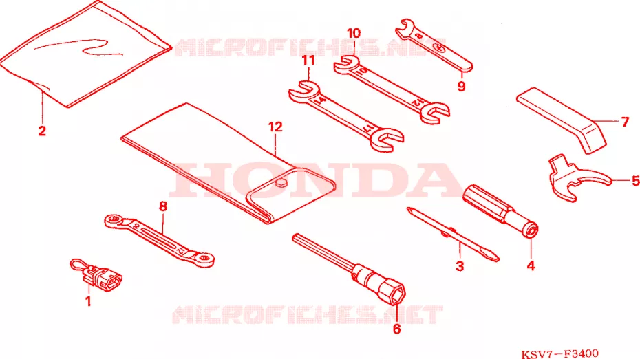 GEREEDSCHAP Honda SCOOTER 250 FORZA 2007  NSS250X7
