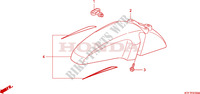 VOOR STROOMLIJNKAP voor Honda SH 125 INJECTION TOP BOX 2006