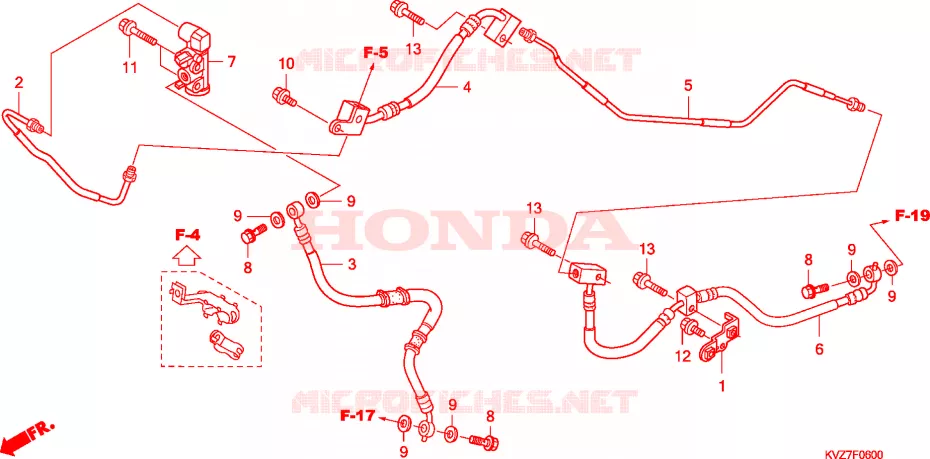 ACHTERREM PIJP(NSS250S) Honda SCOOTER 250 REFLEX 2008  NSS250S8
