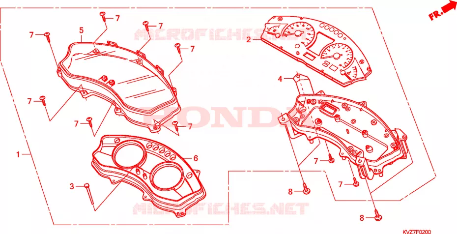 COMBINATIEMETER Honda SCOOTER 250 FORZA 2008  NSS250A8