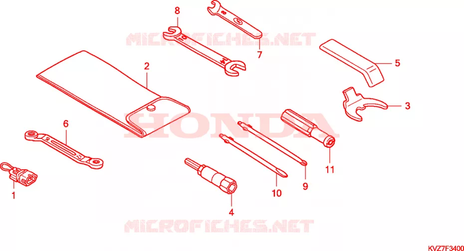 GEREEDSCHAP Honda SCOOTER 250 FORZA 2008  NSS250A8