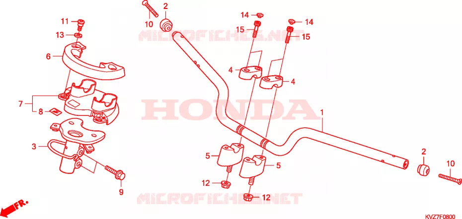 HENDEL PIJP Honda SCOOTER 250 REFLEX 2008  NSS250S8