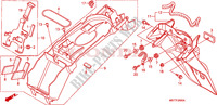 ACHTER STROOMLIJNKAP voor Honda XL 1000 VARADERO ABS 2007