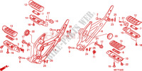 OPSTAP voor Honda XL 1000 VARADERO ABS RED 2009