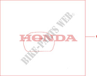 TOP BOX COVER voor Honda XL 1000 VARADERO ABS 2008