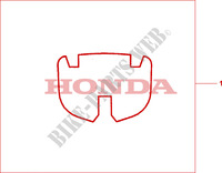 TOP BOX MAT voor Honda XL 1000 VARADERO ABS 2008
